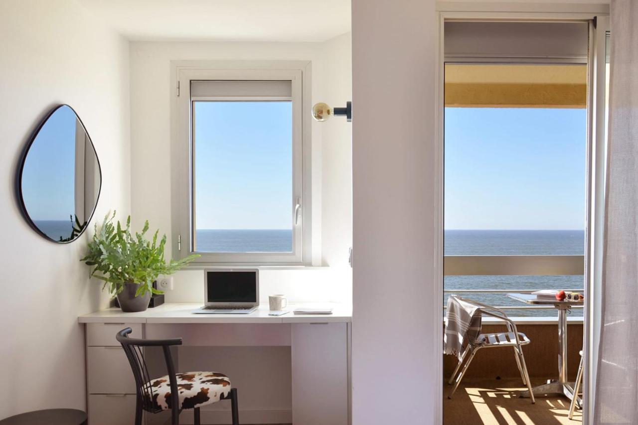 Nouvelle Vague Modern Ocean View Studio W Balcony - Swimming Pool Biarritz Exteriör bild
