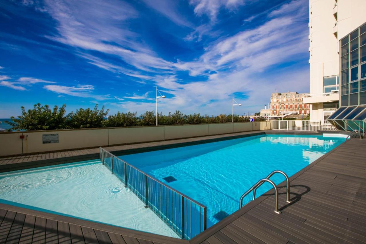 Nouvelle Vague Modern Ocean View Studio W Balcony - Swimming Pool Biarritz Exteriör bild
