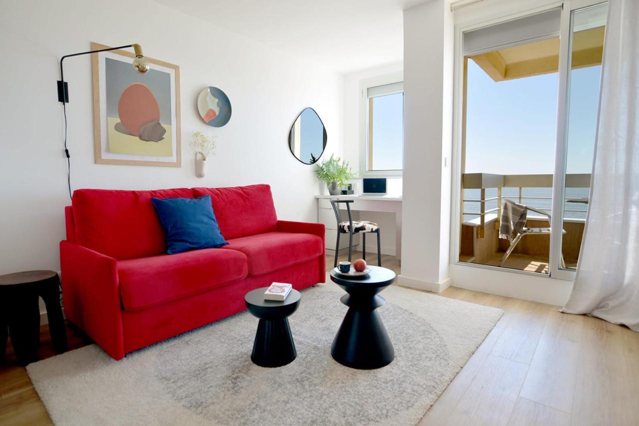 Nouvelle Vague Modern Ocean View Studio W Balcony - Swimming Pool Biarritz Exteriör bild